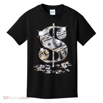 Cool As Dollar Bill Dollar Sign $$ Gift Kids T-Shirt