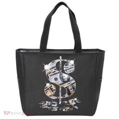 Cool As Dollar Bill Dollar Sign $$ Gift Tote Bag