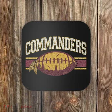 Commanders Apparel Design Coaster