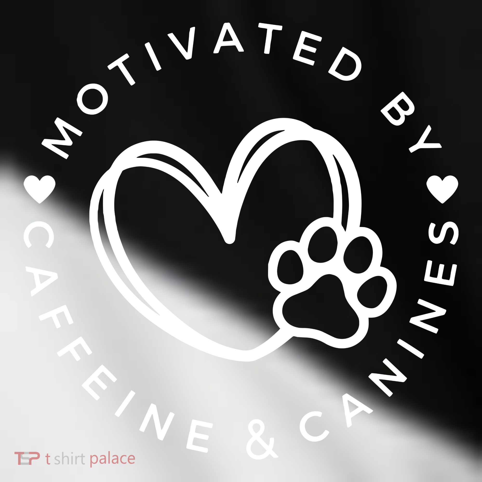 Coffee And Dog Lover Gift Motivated By Canines And Caffeine Toddler Fine Jersey T-Shirt