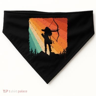 Cute Archery Design Archer Archery Lovers USA-Made Doggie Bandana