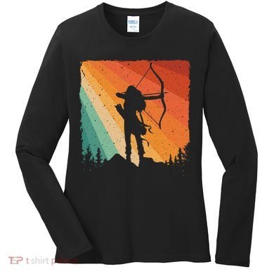 Cute Archery Design Archer Archery Lovers Women's Long Sleeve Shirt