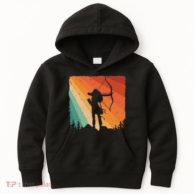 Cute Archery Design Archer Archery Lovers Kids Hoodie