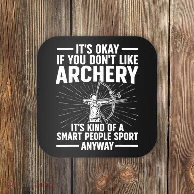 Cute Archery Design For Archer Bow Archery Lover Coaster