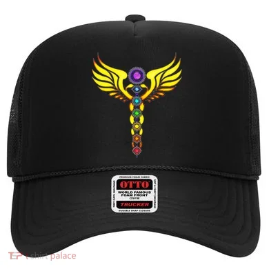 Caduceus With 7 Chakras Hat