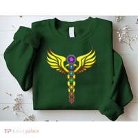 Caduceus With 7 Chakras Sweatshirt thumb 2