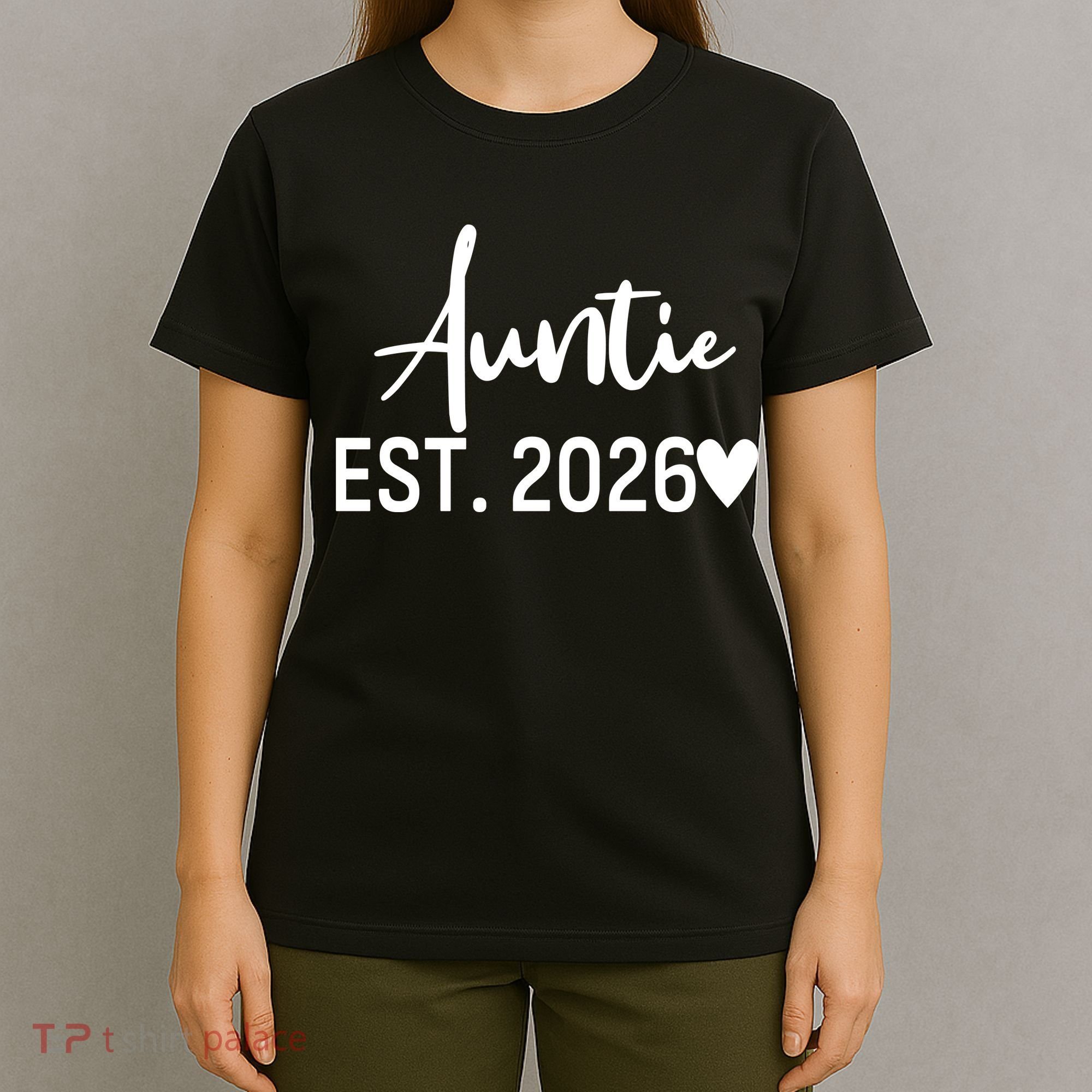Cute Auntie EST 2026 T-Shirt