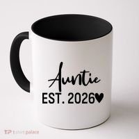 Cute Auntie EST 2026 Coffee Mug thumb 0