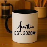 Cute Auntie EST 2026 Coffee Mug thumb 4