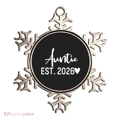 Cute Auntie EST 2026 Ornament
