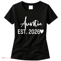 Cute Auntie EST 2026 Women's T-Shirt thumb 0