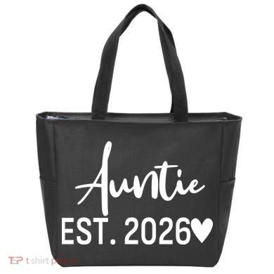 Cute Auntie EST 2026 Tote Bag