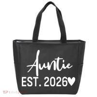 Cute Auntie EST 2026 Tote Bag thumb 0