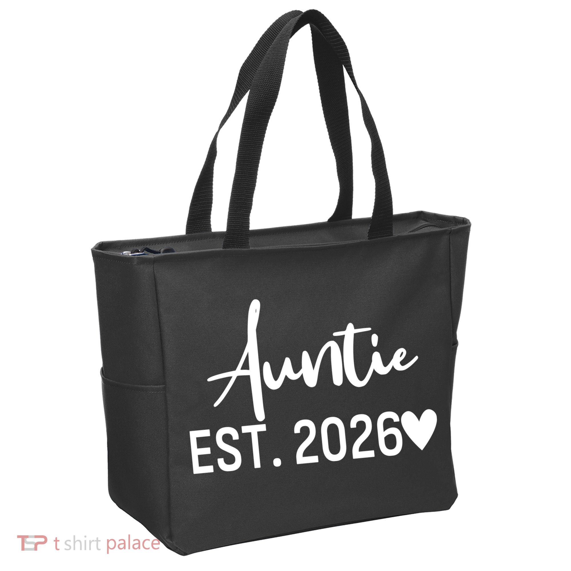 Cute Auntie EST 2026 Tote Bag