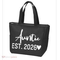 Cute Auntie EST 2026 Tote Bag thumb 3