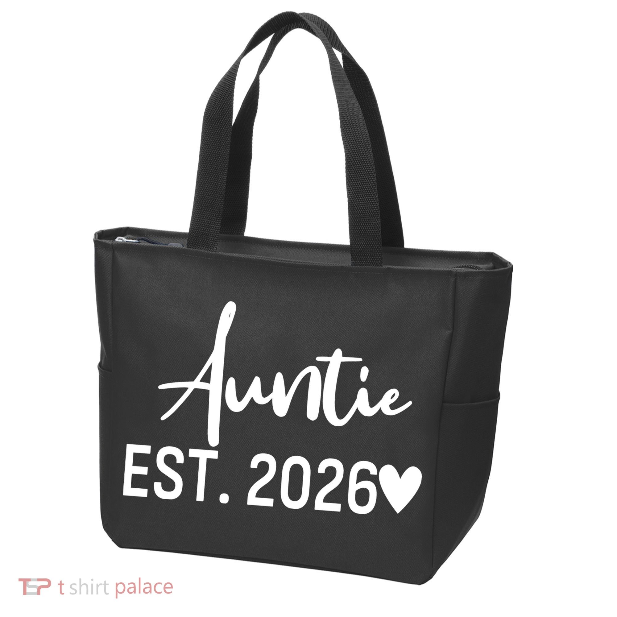 Cute Auntie EST 2026 Tote Bag