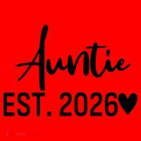 Cute Auntie EST 2026 Santa Hat thumb 1