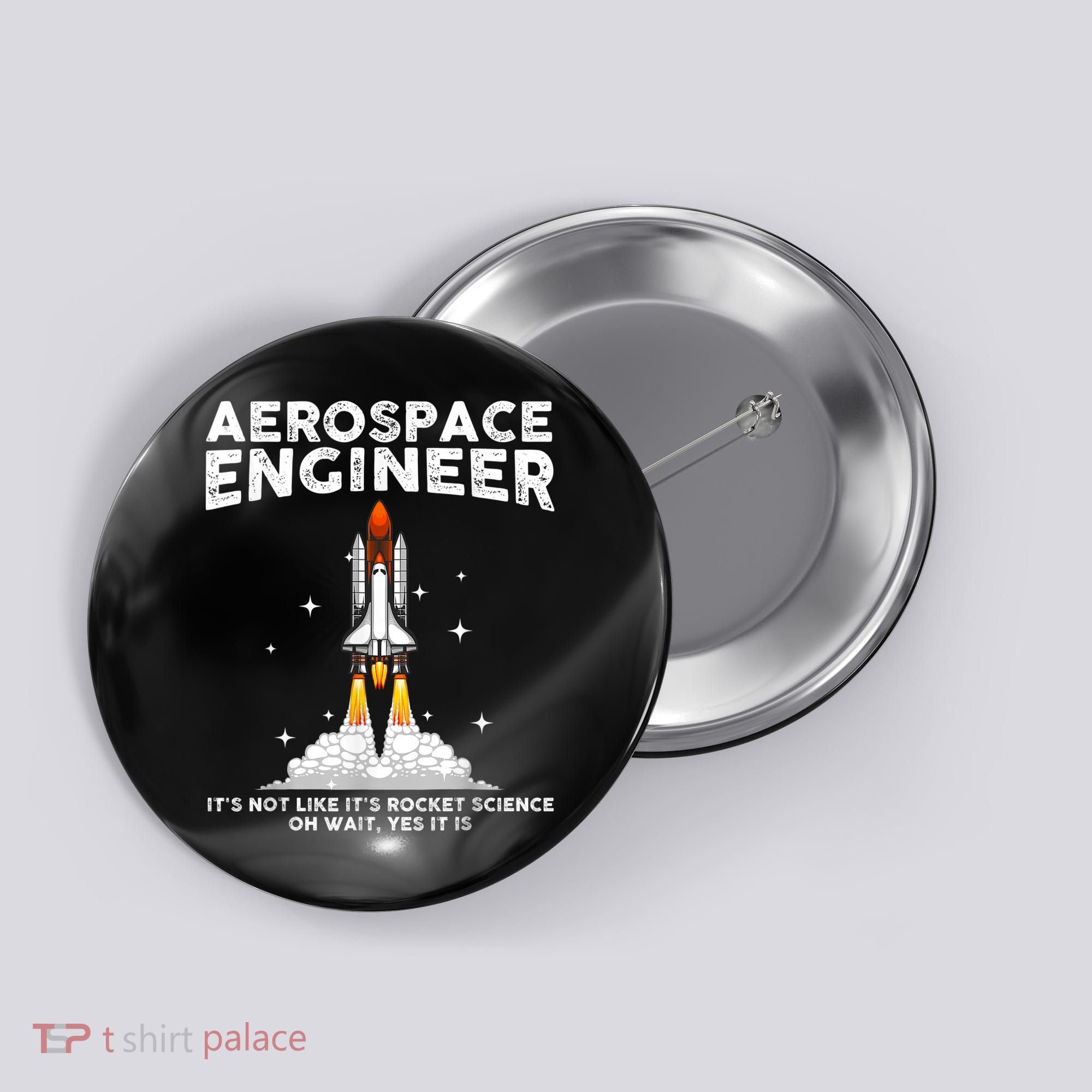 Cool Aerospace Engineer For Men Women Aerospace Engineering Button