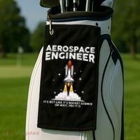 Cool Aerospace Engineer For Men Women Aerospace Engineering Golf Towel thumb 2
