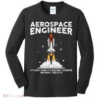 Cool Aerospace Engineer For Men Women Aerospace Engineering Kids Long Sleeve Shirt thumb 0