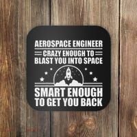 Cool Aerospace Engineer Art For Women Aeronautical Space Coaster thumb 0