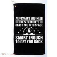 Cool Aerospace Engineer Art For Women Aeronautical Space Golf Towel thumb 0