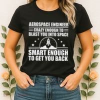 Cool Aerospace Engineer Art For Women Aeronautical Space Women's T-Shirt thumb 2