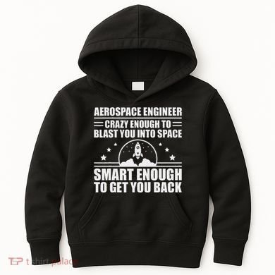 Cool Aerospace Engineer Art For Women Aeronautical Space Kids Hoodie