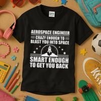 Cool Aerospace Engineer Art For Women Aeronautical Space Kids T-Shirt thumb 3