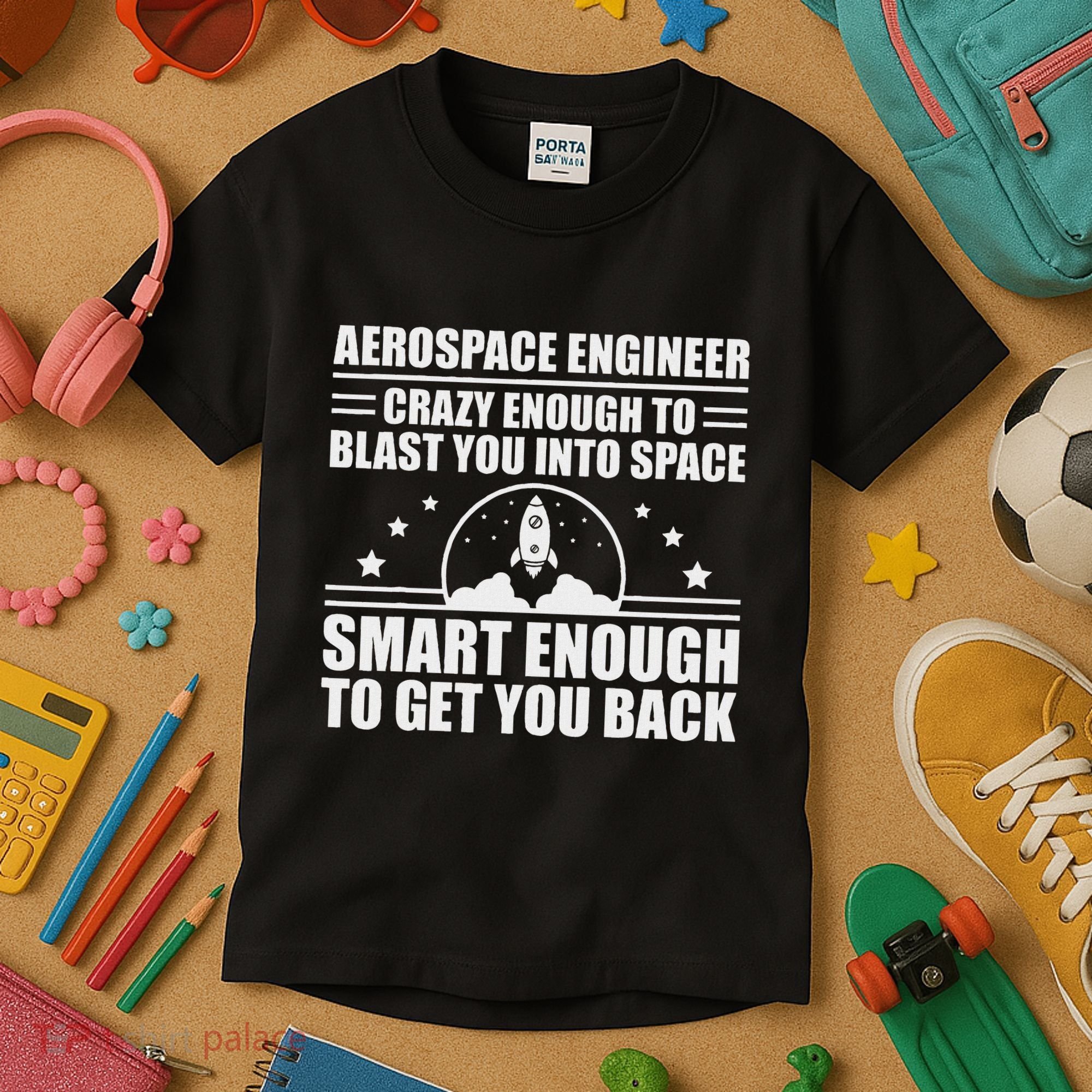 Cool Aerospace Engineer Art For Women Aeronautical Space Kids T-Shirt