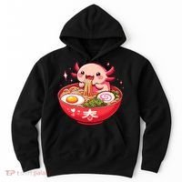 Cute Axolotl Eats Ramen Noodles Axolotls Ramen Hoodie thumb 0