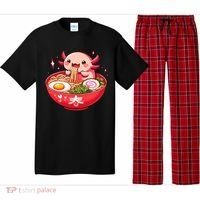 Cute Axolotl Eats Ramen Noodles Axolotls Ramen Pajama Set thumb 0