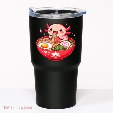 Cute Axolotl Eats Ramen Noodles Axolotls Ramen Tumbler