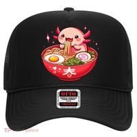 Cute Axolotl Eats Ramen Noodles Axolotls Ramen Hat thumb 0