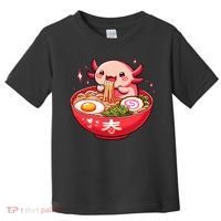 Cute Axolotl Eats Ramen Noodles Axolotls Ramen Toddler T-Shirt thumb 0
