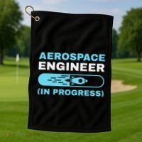 Cool Aerospace Engineer For Women Aeronautical Engineer Golf Towel thumb 1