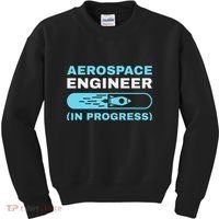 Cool Aerospace Engineer For Women Aeronautical Engineer Kids Sweatshirt thumb 0
