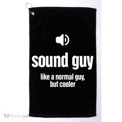 Cool Audio Engineer Funny Sound Guy Golf Towel