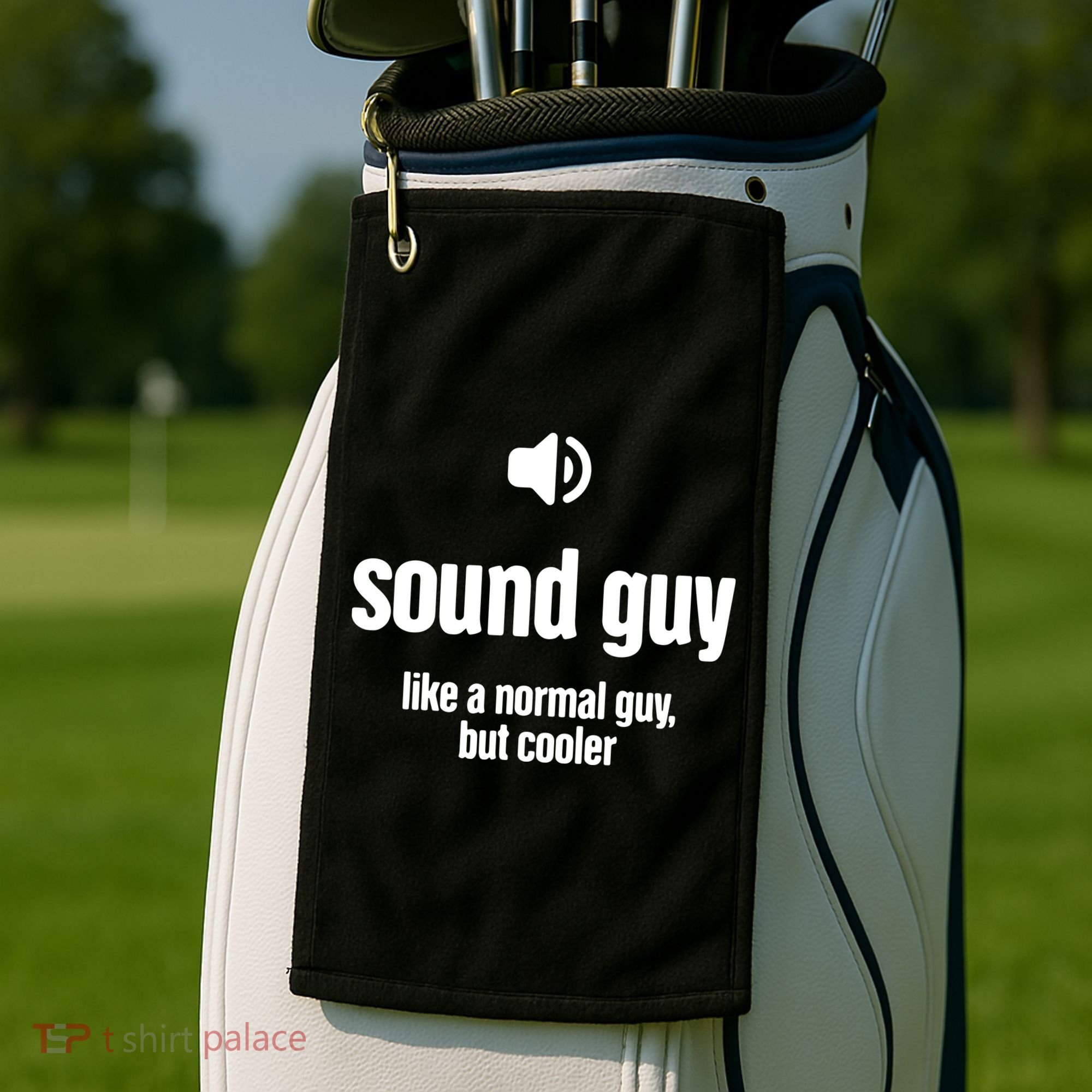 Cool Audio Engineer Funny Sound Guy Golf Towel