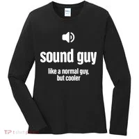 Cool Audio Engineer Funny Sound Guy Women's Long Sleeve Shirt thumb 0