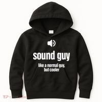 Cool Audio Engineer Funny Sound Guy Kids Hoodie thumb 0