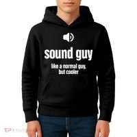 Cool Audio Engineer Funny Sound Guy Kids Hoodie thumb 4