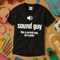 Cool Audio Engineer Funny Sound Guy Kids T-Shirt thumb 3