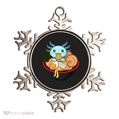 Cute Axolotl Eating Ramen Kawaii Anime Ornament