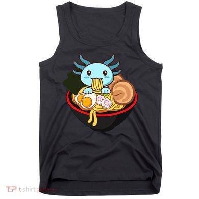 Cute Axolotl Eating Ramen Kawaii Anime Tank Top