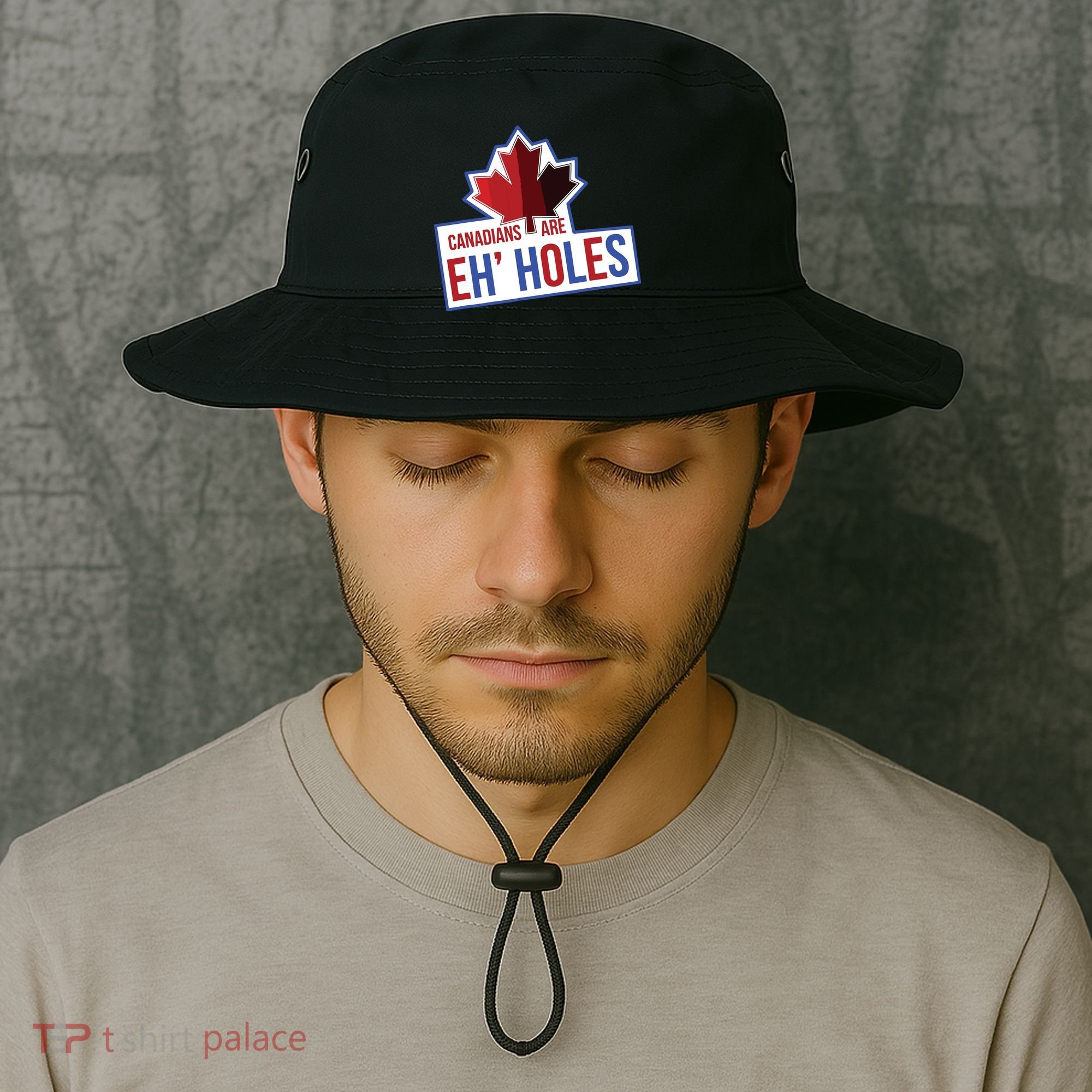 Canadians Are Eh Holes Funny Canada Bucket Hat