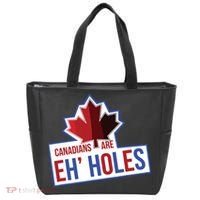 Canadians Are Eh Holes Funny Canada Tote Bag thumb 0