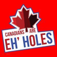 Canadians Are Eh Holes Funny Canada Santa Hat thumb 1