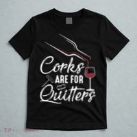 Corks Are For Quitters Funny Wine Drinking Team Festival T-Shirt thumb 5