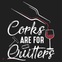 Corks Are For Quitters Funny Wine Drinking Team Festival Beanie thumb 2
